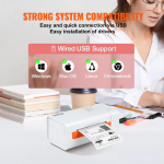 Imprimantă termică de etichete / AWB VEVOR, imprimantă de etichete 4x6, aparat de etichetat termic cu recunoaștere automată a etichetelor, suportă Windows/MacOS/Linux, compatibilă cu Amazon, eBay, Etsy, UPS etc. - imagine 2